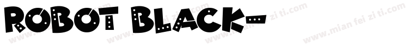 robot black字体转换